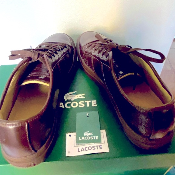 ❤️ MEN LACOSTE ✅ SALE ✅. LEATHER SHOES . - Picture 2 of 12